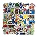 TTKLXJR 50pcs / lot sésame Rue Mignon Dessin animé 2021 Autocollants décorer Le Dessin animé pour Le Snowboard Ordinateur Portable Bricolage Vinyle décor (Color : 1)