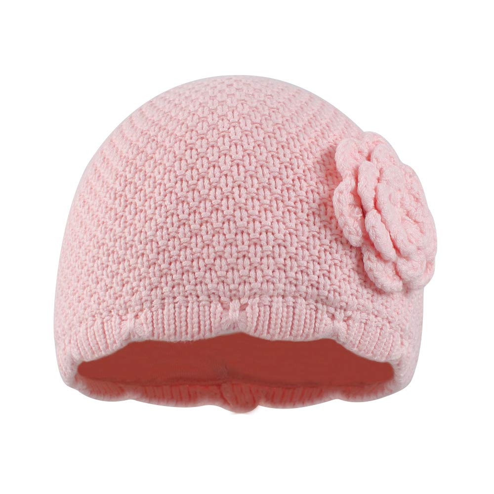 Pesaat Baby Girls Winter Beanie Warm Knit Infant Beret Toddler