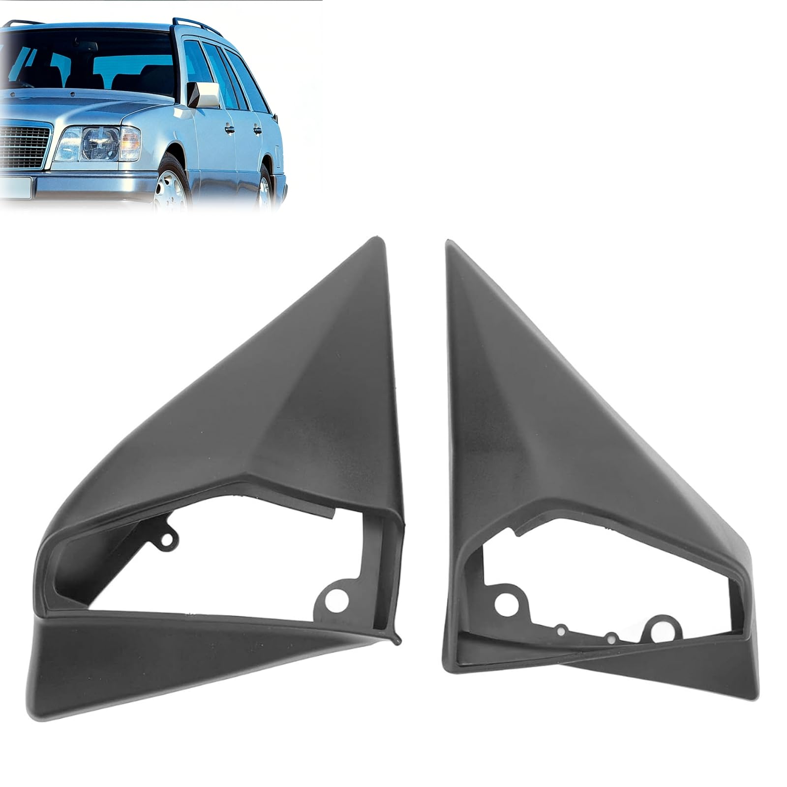 1 para gumowych uszczelnień lusterek, A1248101616 z lewej prawej strony zamiennik dla Mercedes-Benz E-Class W124 1985-1995