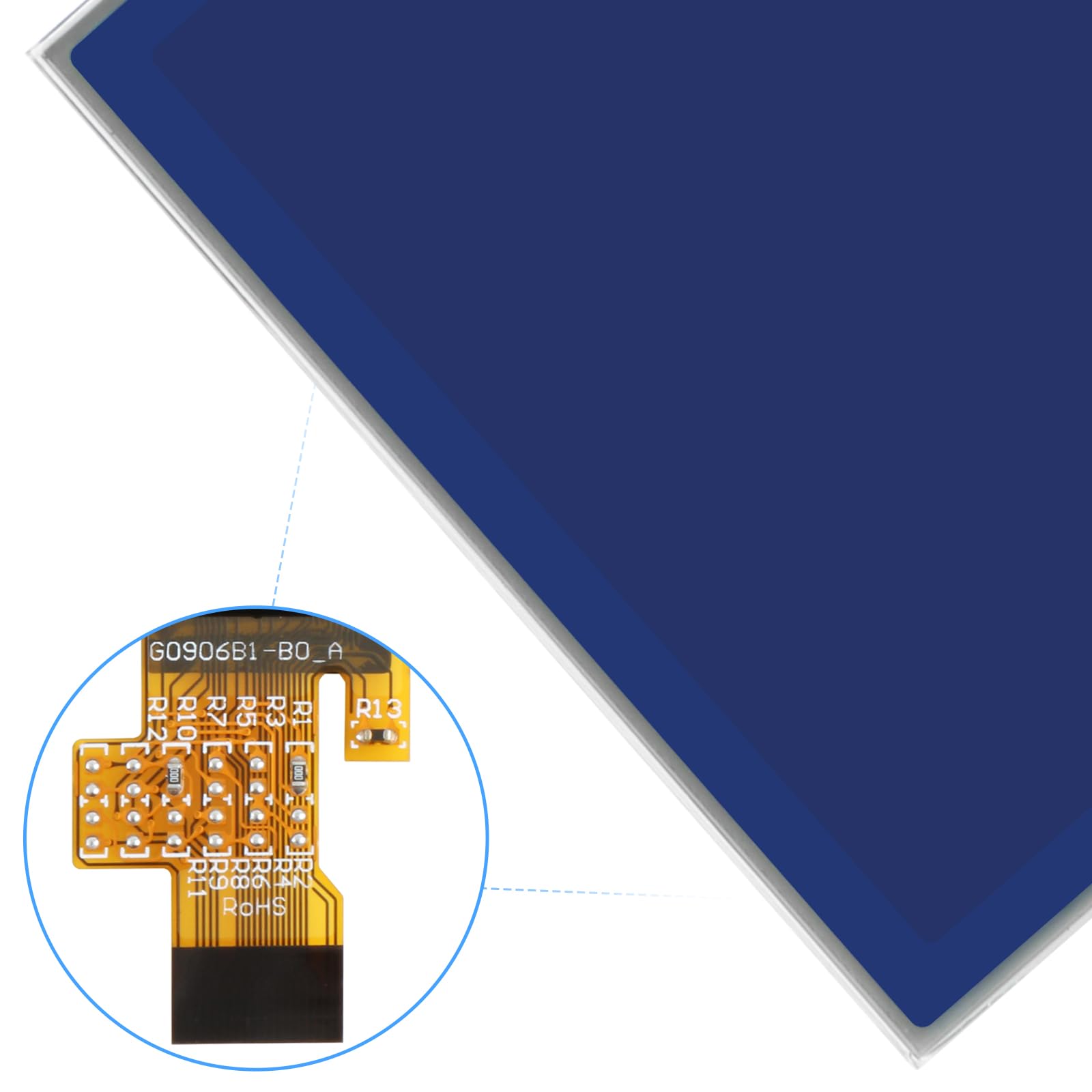Écran LCD pour Peugeot 407 407SW 2004-2010 HDI Couple Instrument Cluster LCD Display Replacement pour Peugeot 407 Coupé 2005–2010 LCD Screen de Rechange, OEM A2C53119649 9658138580