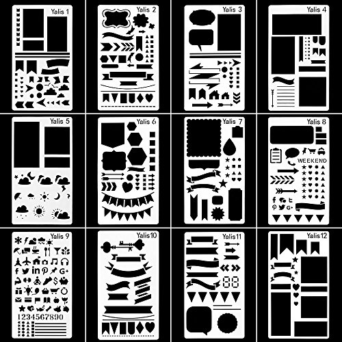 Hemore Bullet Gazzetta stencil stencil in plastica...