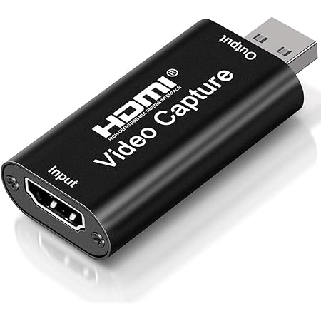 DIWUER Capture Card, 4K HDMI to USB 2.0 Video Capture Device, 1080P HD 30fps Broadcast Live and Record Video Audio Grabber for Gaming, Streaming, Teaching, Video Conference