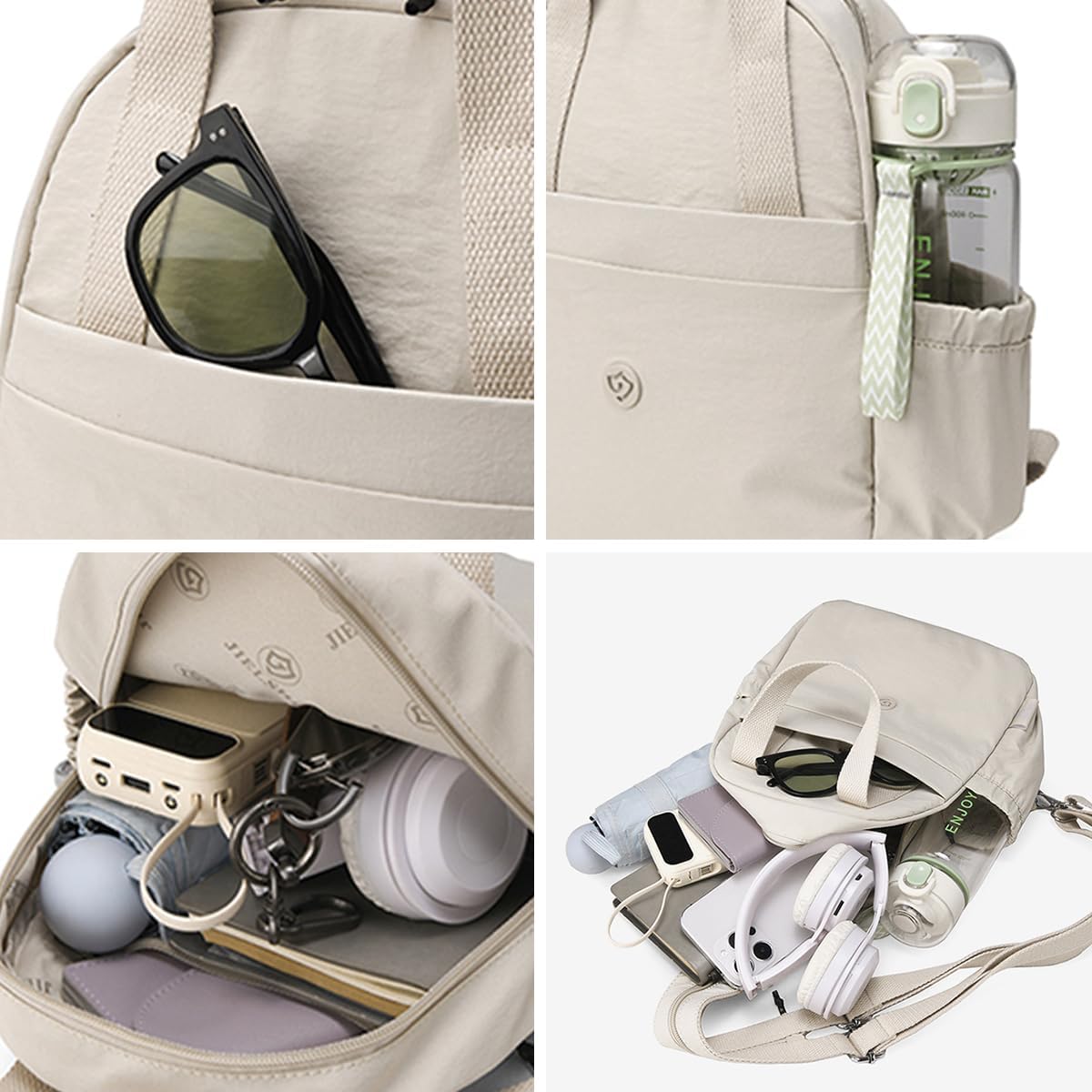 Mini Nylon Women 11 Inch Backpacks Simple Lightweight Durable Adjustable Shoulder Straps Travel Bag - Image 6