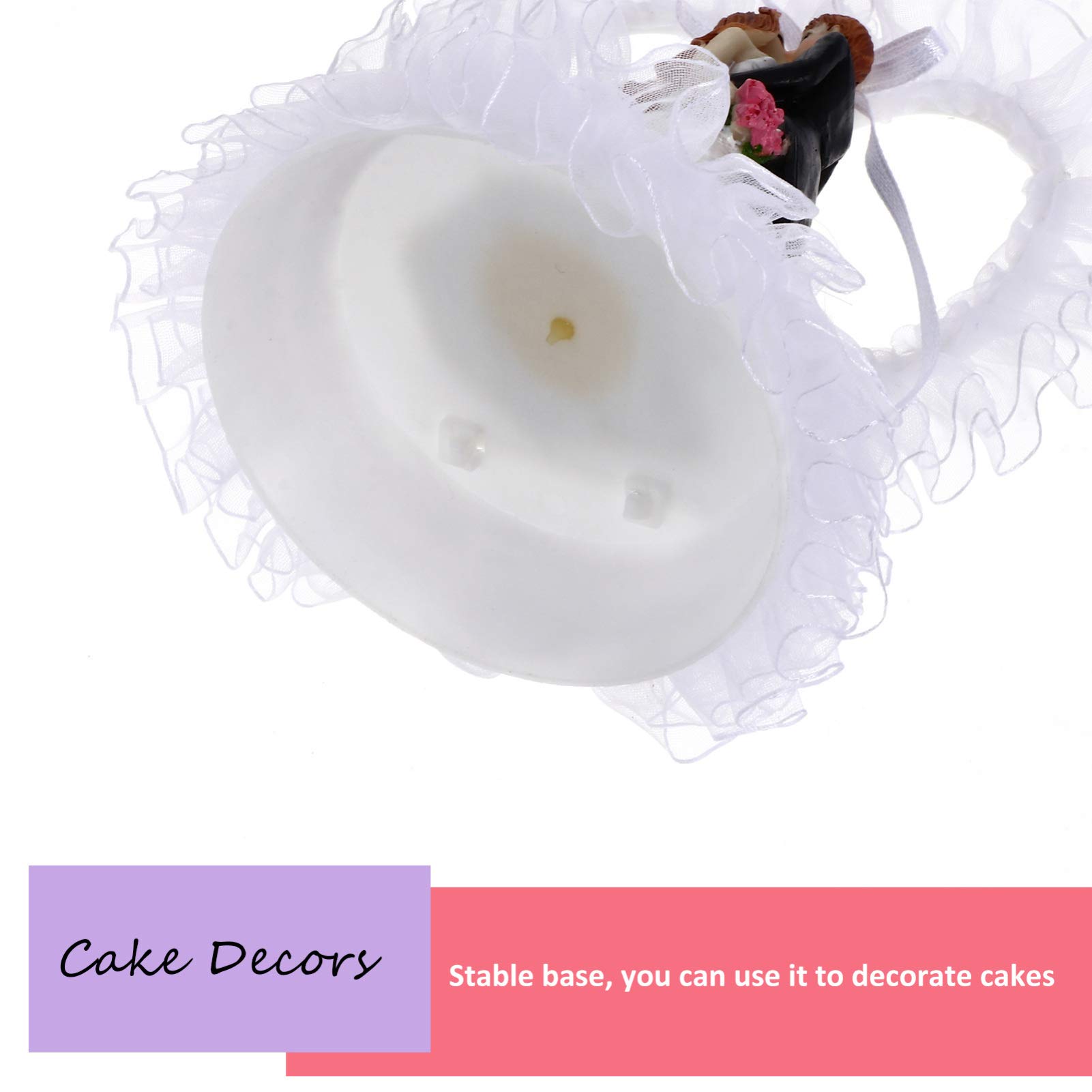 Abaodam 3stücke Hochzeitsfigur Braut Und Bräutigam Deko Herzform Kuchenaufsatz Für Hochzeitsfeier Romantische Tortenverzierung Langlebigem Resin Und Vielseitig Einsetzbar Als