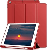 Vista 17 de Mastten - Funda compatible con iPad de 9ª/8ª/7ª generación, para iPad de 10.2 pulgadas con soporte para lápiz, funda inteligente con soporte de TPU