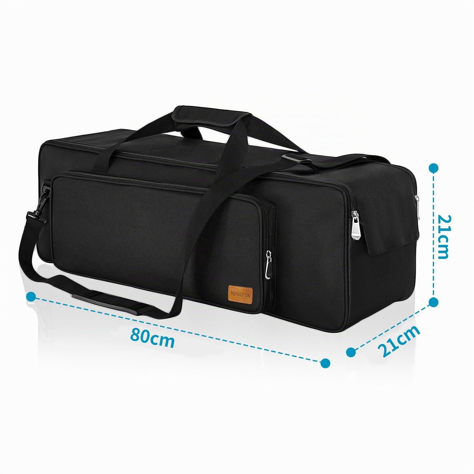 OUUTMEE Bolsa multifuncional para trípode resistente con asa para luces, altavoces, cámaras, horcas, soporte para micrófono, color negro, negro B, S-80x21x21cm, moderno