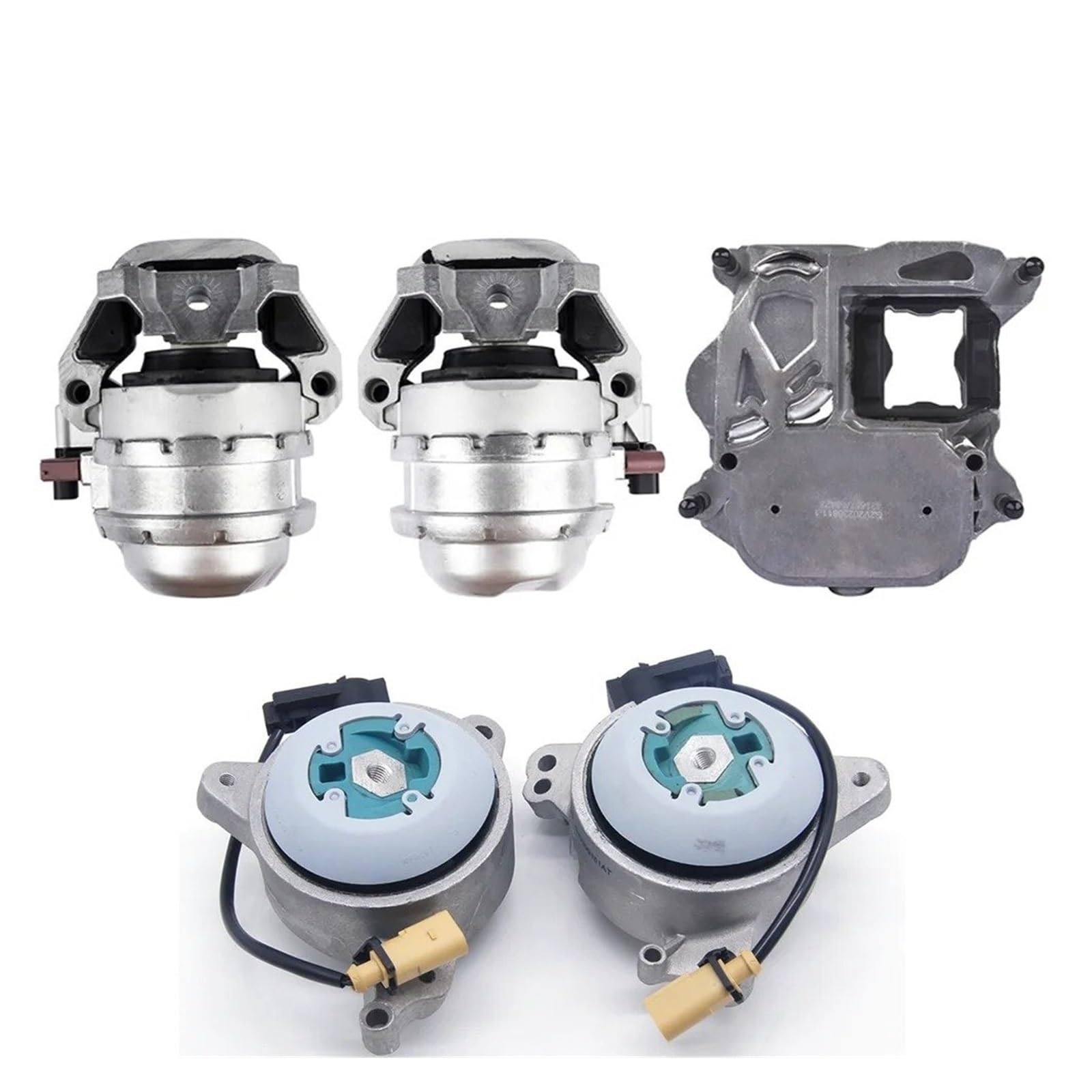 Nokrgqw One Color For A6 S6 Rs6 A7 Rs7 A8 S8 4.0T 5Pcs 4H0199255t 4H0199256t 4H0399151at Electronically Transmission Engine Mount Kit Car Engine Mounts