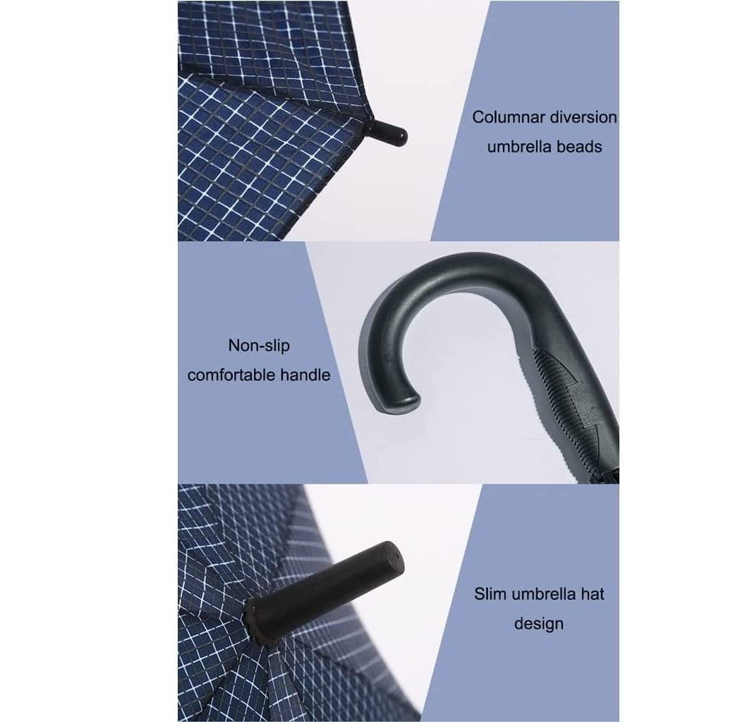 Paraguas Sombrilla con Funda para sombrilla Correa Trasera para Lluvia y Sol Paraguas de Bolsillo con protección Solar