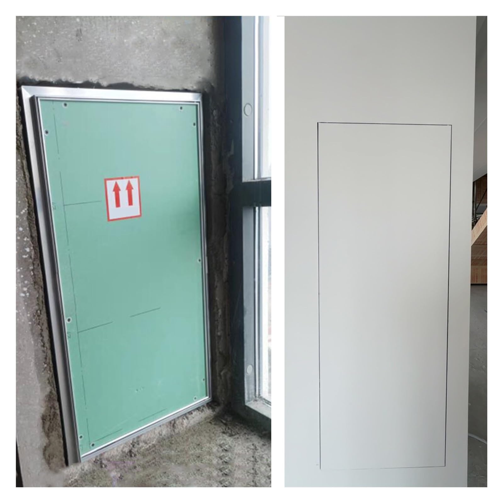 trappe de visite Grand panneau d'accès pour cloisons sèches 46x46 41x61 61x61 91x122 cm, porte d'accès dissimulée pour grenier, trappe d'inspection pour cloisons sèches, plafonds, plomberie(30x46cm)