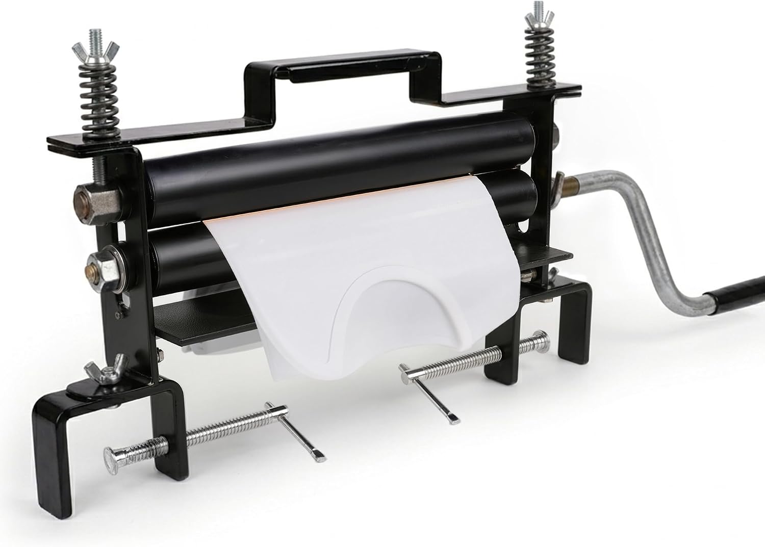 Manual Clothes Wringer black - Hand Crank Laundry Dryer with Adjustable Roller Spacing, Portable Clothing Water Extractor for RV and Camping