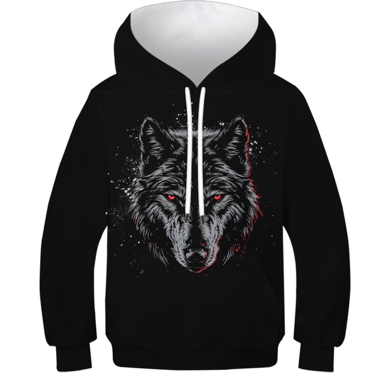 Sweat loup pull à capuche enfant parfait pour l'école et les sorties de week-end - 8