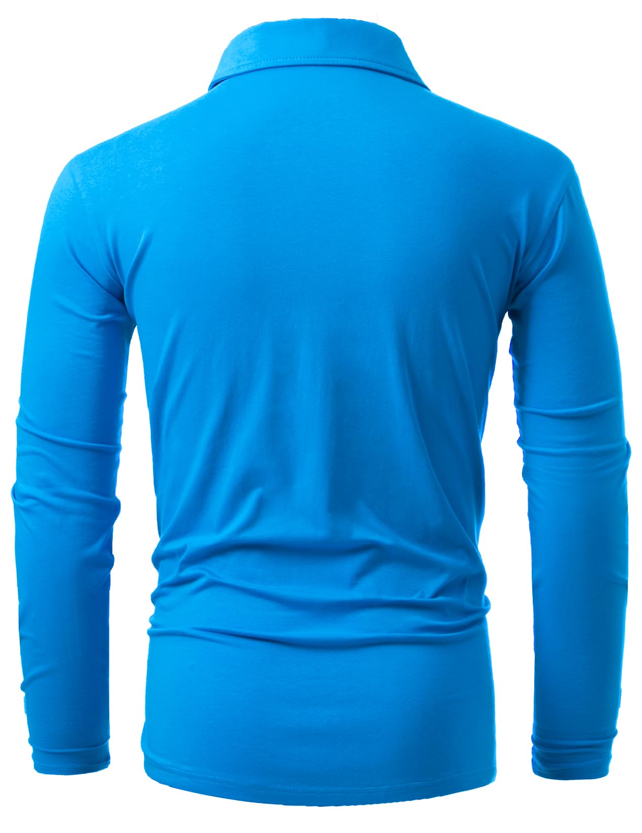 GLESTORE Polo Uomo Manica Lunga Maglietta Uomo T-Shirt Cotone Polo Lavoro Uomo