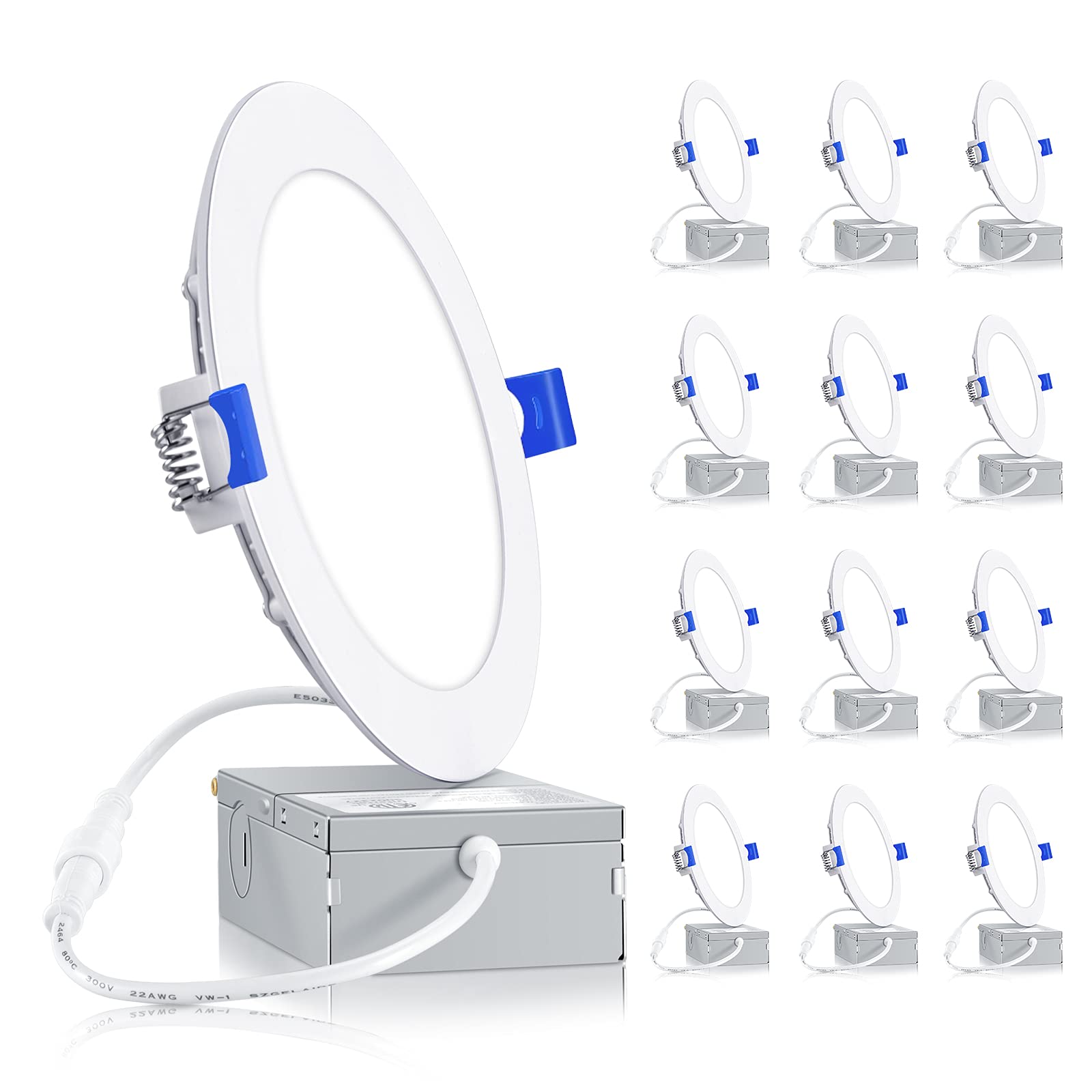 Buy INCARLED 6inch Ultra Thin LED Recessed Ceiling Light, 12W 1050LM