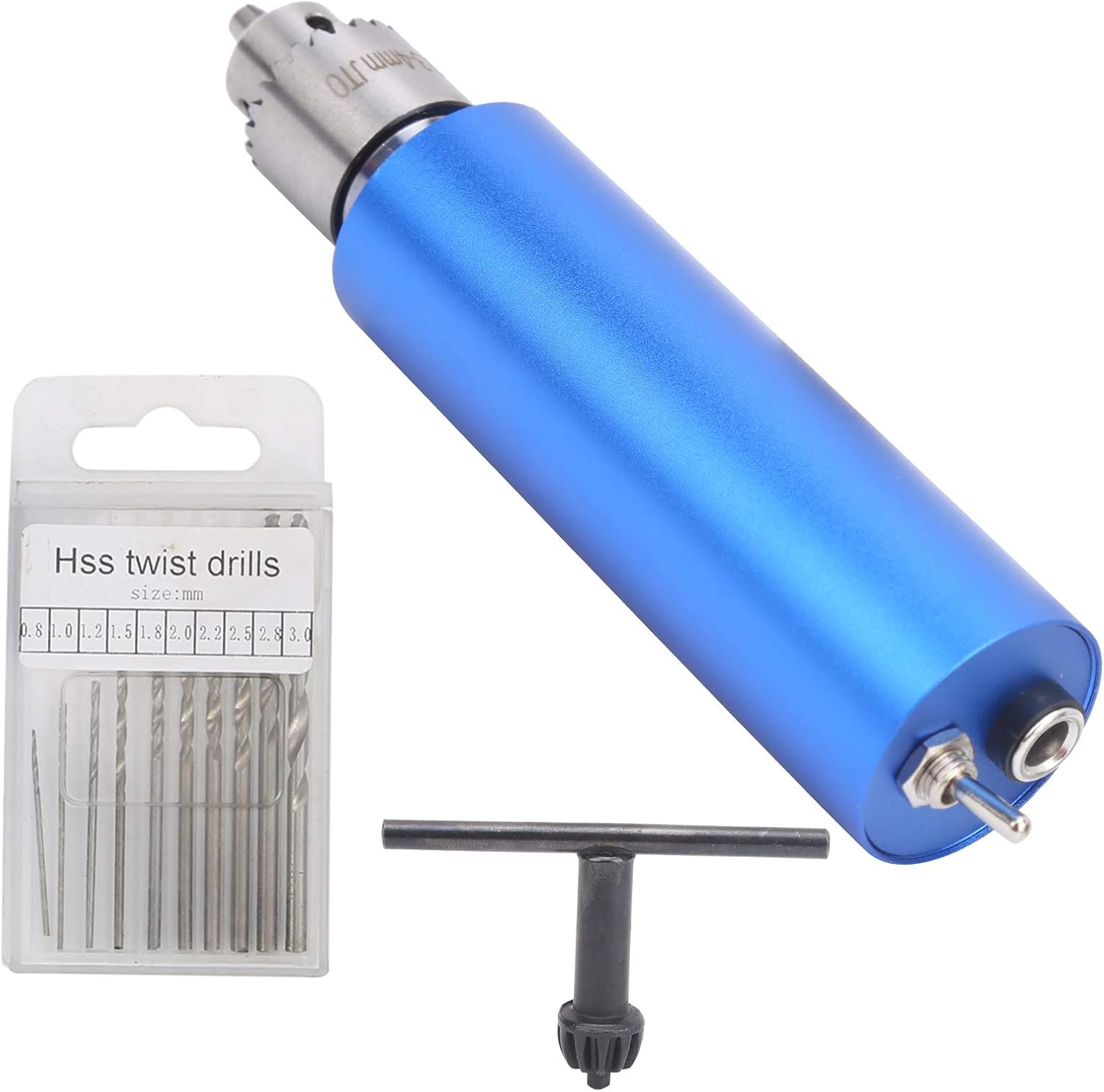 Versatile Mini Electric Grinder Aluminum Housing Rotary Tool Set with Drill Bit Set AC100-240V US Plug for Metalworking Engraving Grinding