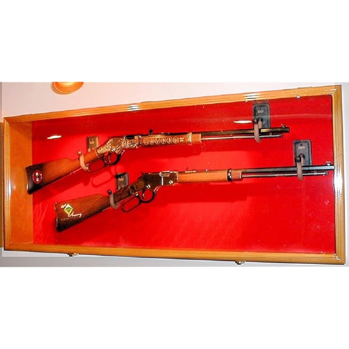 Buy 2 Rifle Musket Gun Shotgun Display Case Rack Airsoft