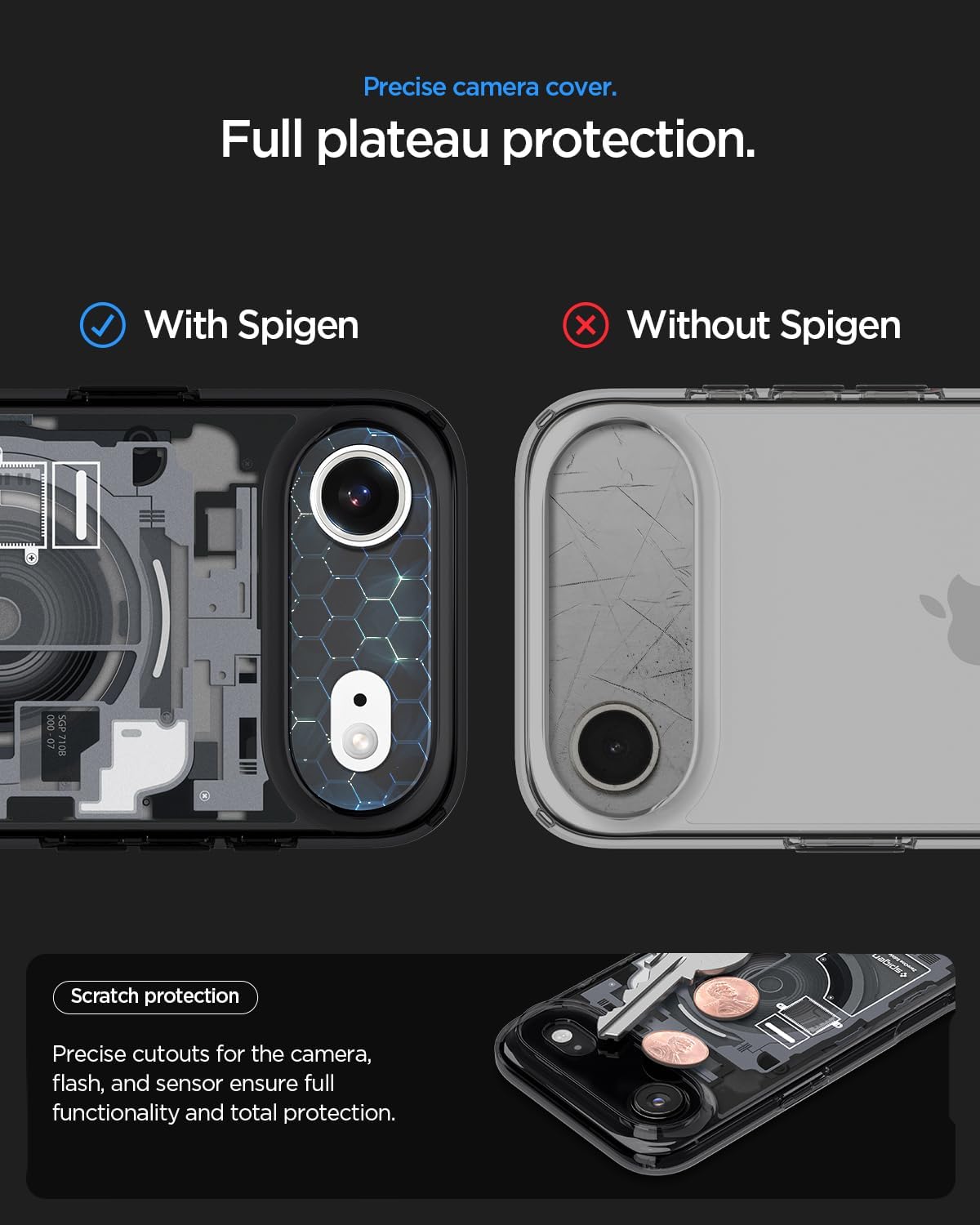 Spigen Ultra Hybrid MagFit Direct Digital Printing Case for iPhone Air [Custom Design][Compatible with Magsafe] - Zero One Black - Image 5