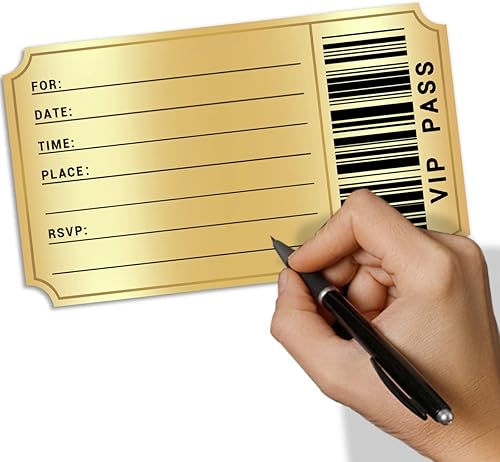 Miniatura 3 de 20 invitaciones de fiesta de cumpleaños con diseño de doble cara con sobres, invitaciones de fiesta VIP de película, invitaciones de fiesta de baby