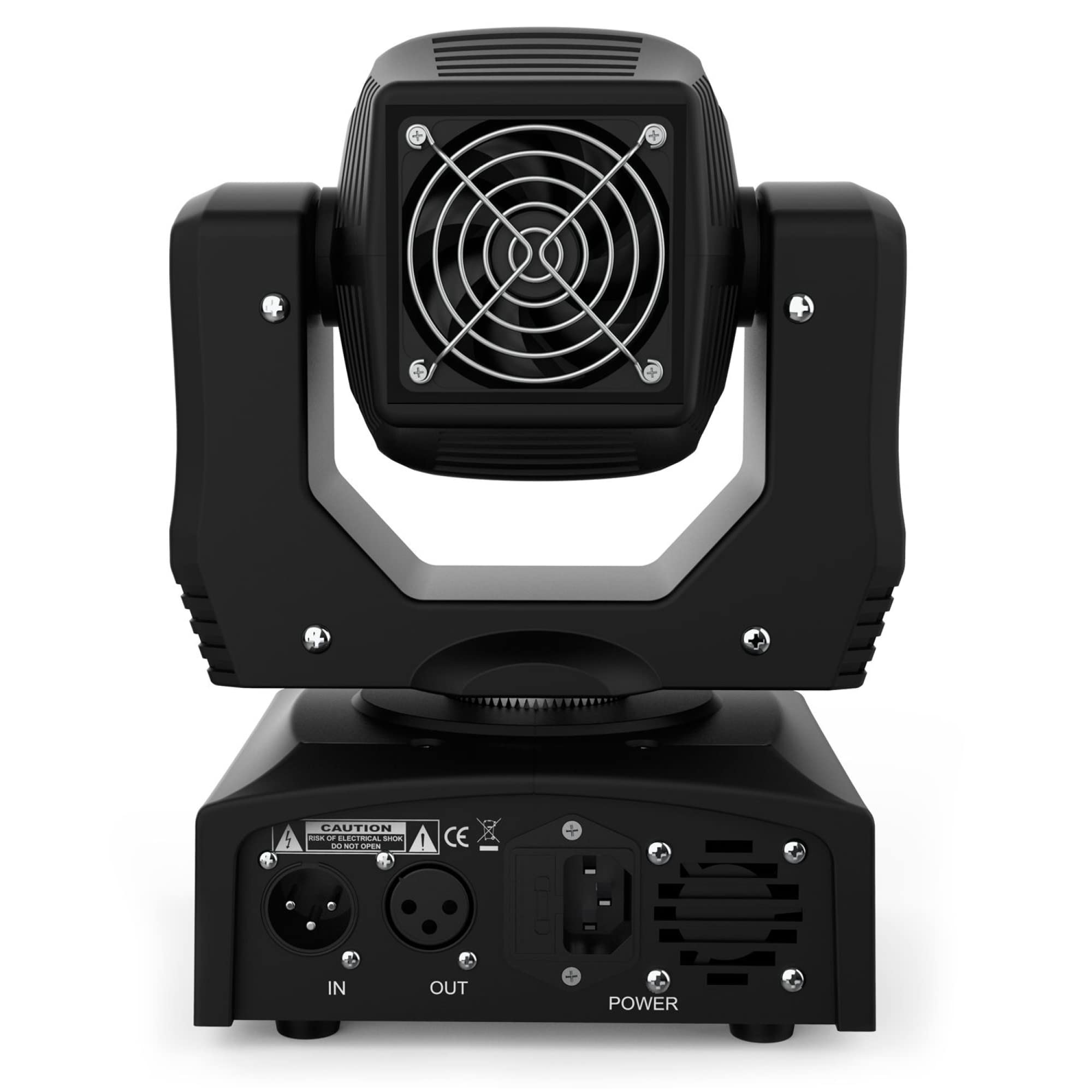 Audibax Boston 60 - Testa Mobile per Discoteca - Luci LED DJ - Messa a Fuoco Mobile Professionale - Dispone di 1 Luce da 60W - 1 Luce Spot Bianca e 7 Colori - Flash da Discoteca - Controllo Multiple