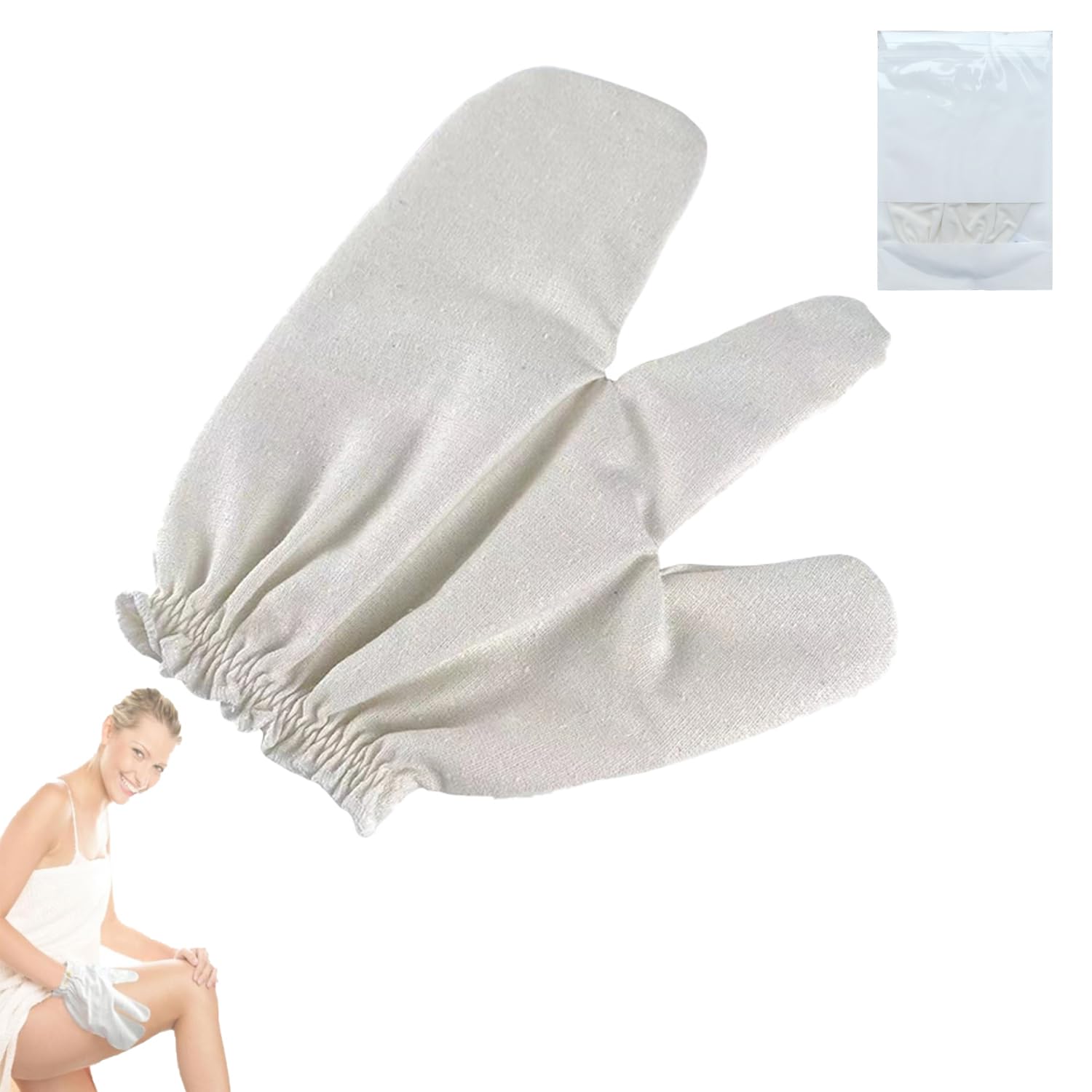 Raw Silk Garshana Gloves for Ayurvedic Dry Brushing & Body Exfoliation