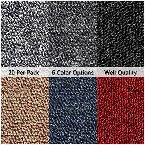 Triclicks 20 x Carpet Tiles 5 SQM Heavy Duty Home Commercial Retail
