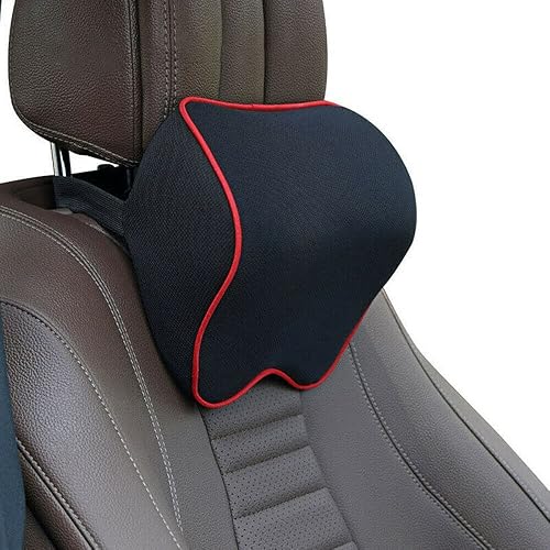 Almohada cervical de espuma viscoelástica para asiento de automóvil, soporte cervical de cabeza del conductor, ergonómico con funda lavable, alivio