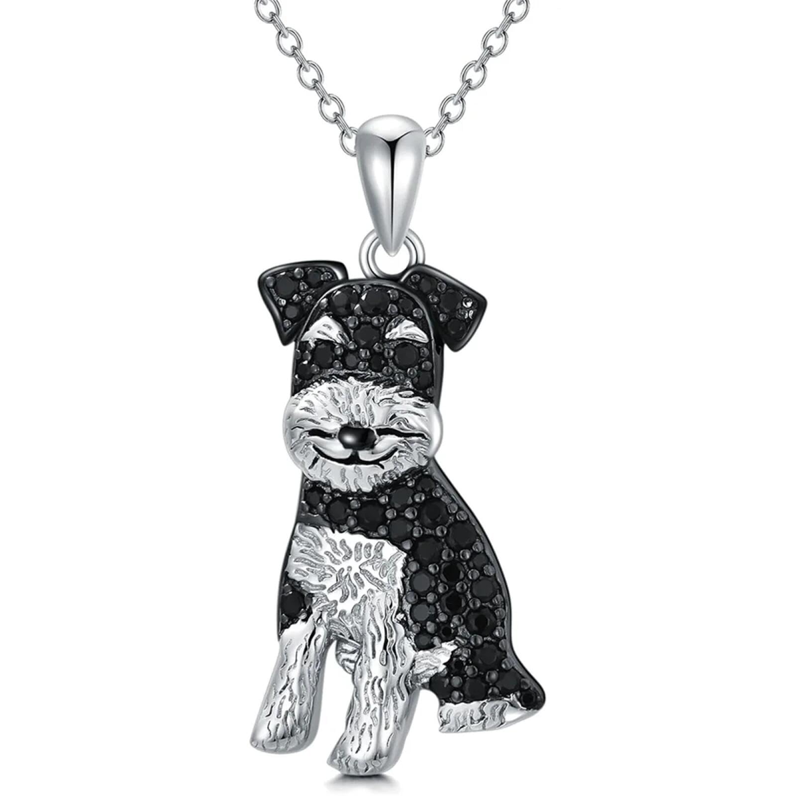 Bijoux commémoratifs pour chiots et collier pendentif Schnauzer élégant - 8