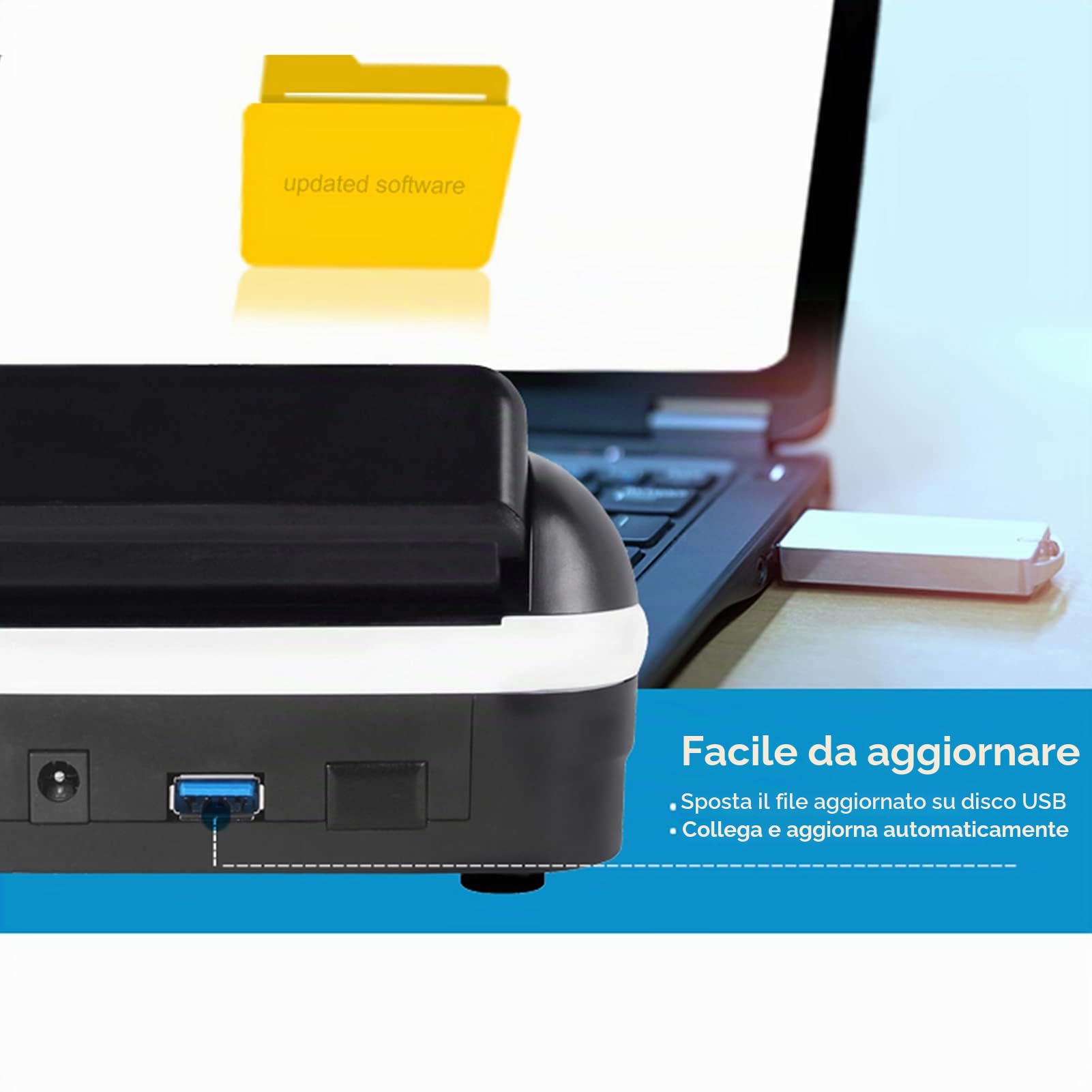 Bisofice Contatore di banconote Euro Rilevatore di banconote false banconote Rilevamento automatico di argento tramite UV MG IR Immagini qualità della carta, spessore della dimensione per EURO Dollar