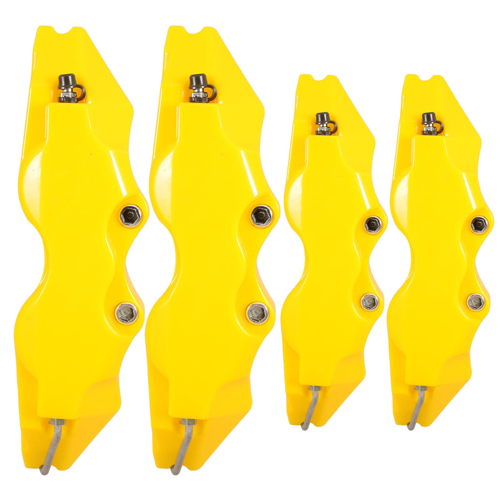 Copri Pinze Freno Gialli Installazione Facile Set 2 Stile 3D in ABS Coperture Anteriori e Posteriori Compatibili per Applicazioni Automobilistiche