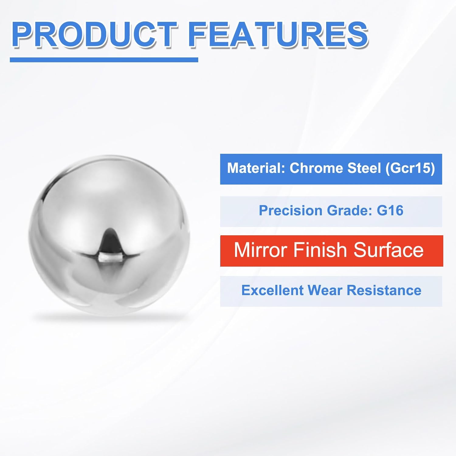 uxcell 50pcs Precision Balls 3/4" (19.05mm) Diameter G16 Solid Chrome Steel Bearing Balls for Ball Bearing, Machinery, Automotive, and DIY (Mirror Finish)