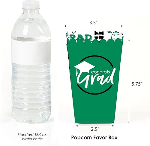 Miniatura 6 de Big Dot of Happiness Cajas azules de palomitas de maíz para fiesta de graduación, juego de 12