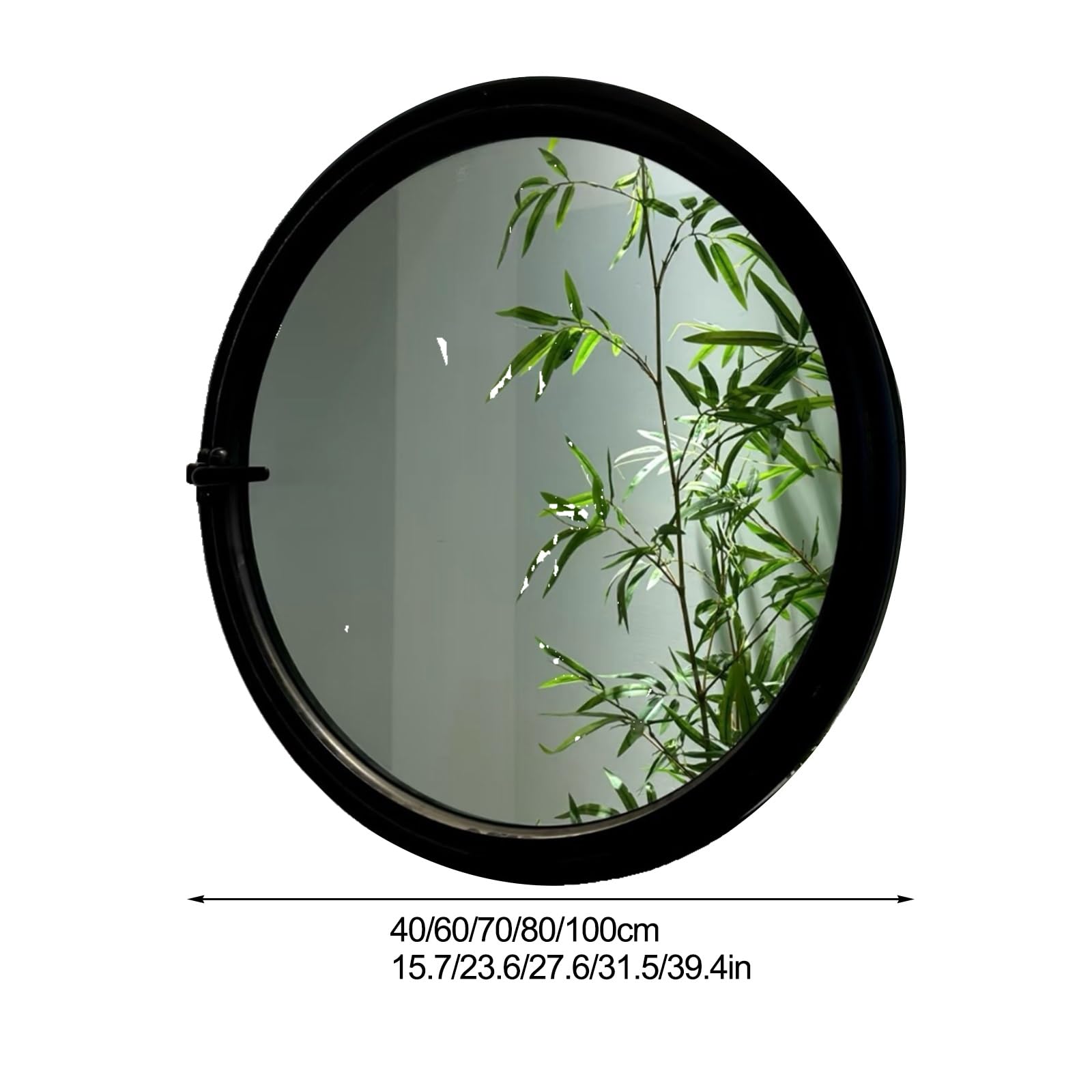 Rund Glas Schuppenfenster, Aluminiumlegierung Eingebaut Ersatz 360° Drehbar Fenster Küche Wohndeko Bullauge für Dachbodeneingang(40cm/15.7in)