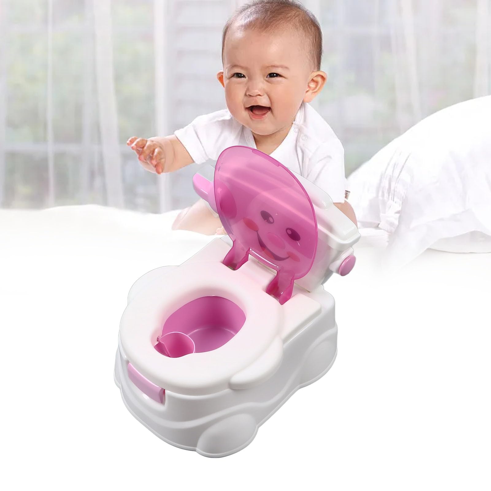 Inodoro Ergonómico para Niños Pequeños con Respaldo (PP)