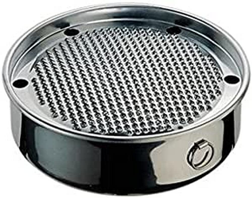 HABI 2544714 Reibe Rund Bari – Aluminium, 14 Cm, Praktische Küchenreibe