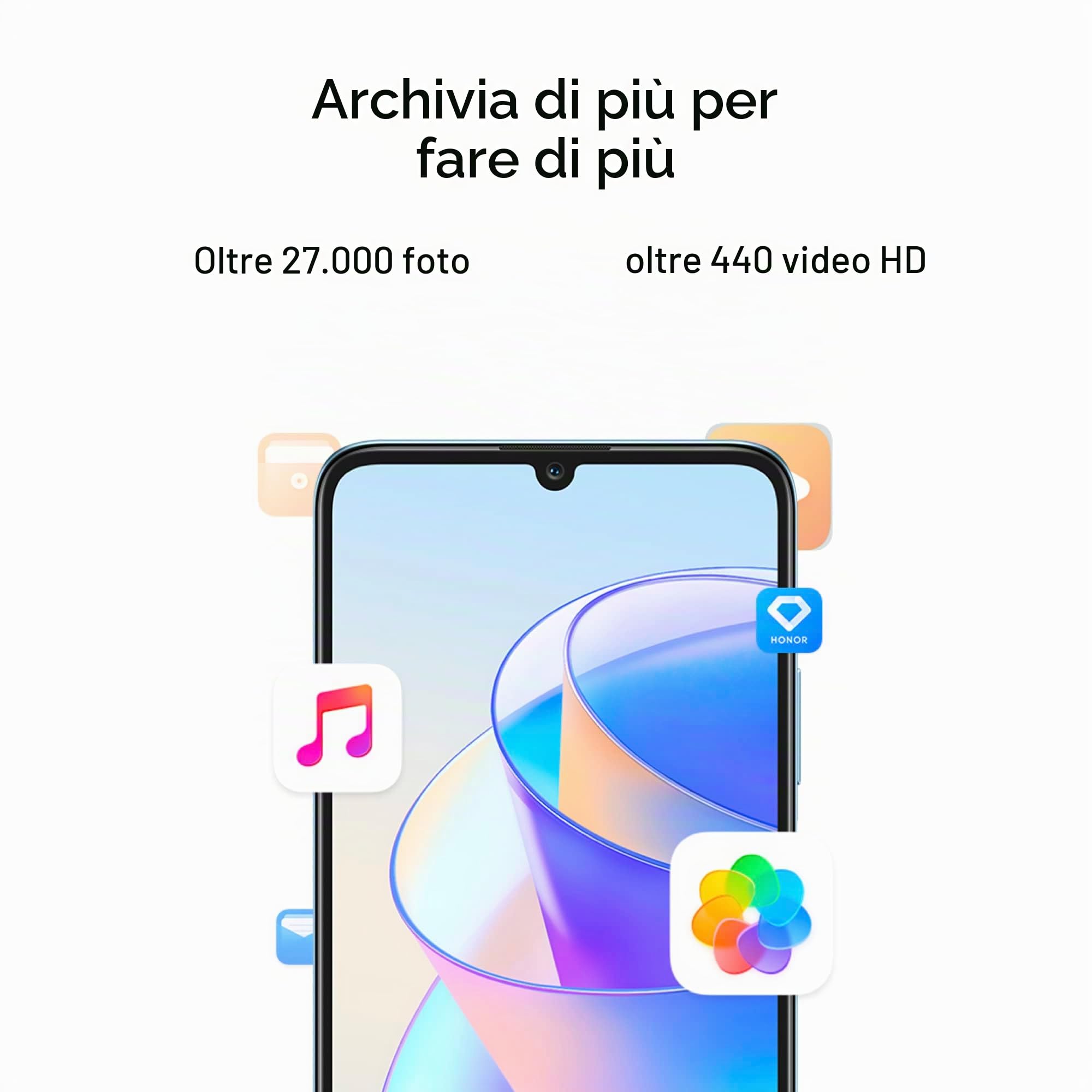 HONOR X7A Smartphone, sbloccato, 128 GB espandibili, display Fullview da 6,74 pollici 90 Hz, batteria 5330 mAh, ricarica rapida 22,5 W, quadrupla fotocamera da 50 MP, Android 12, NFC, Dual-SIM, nero