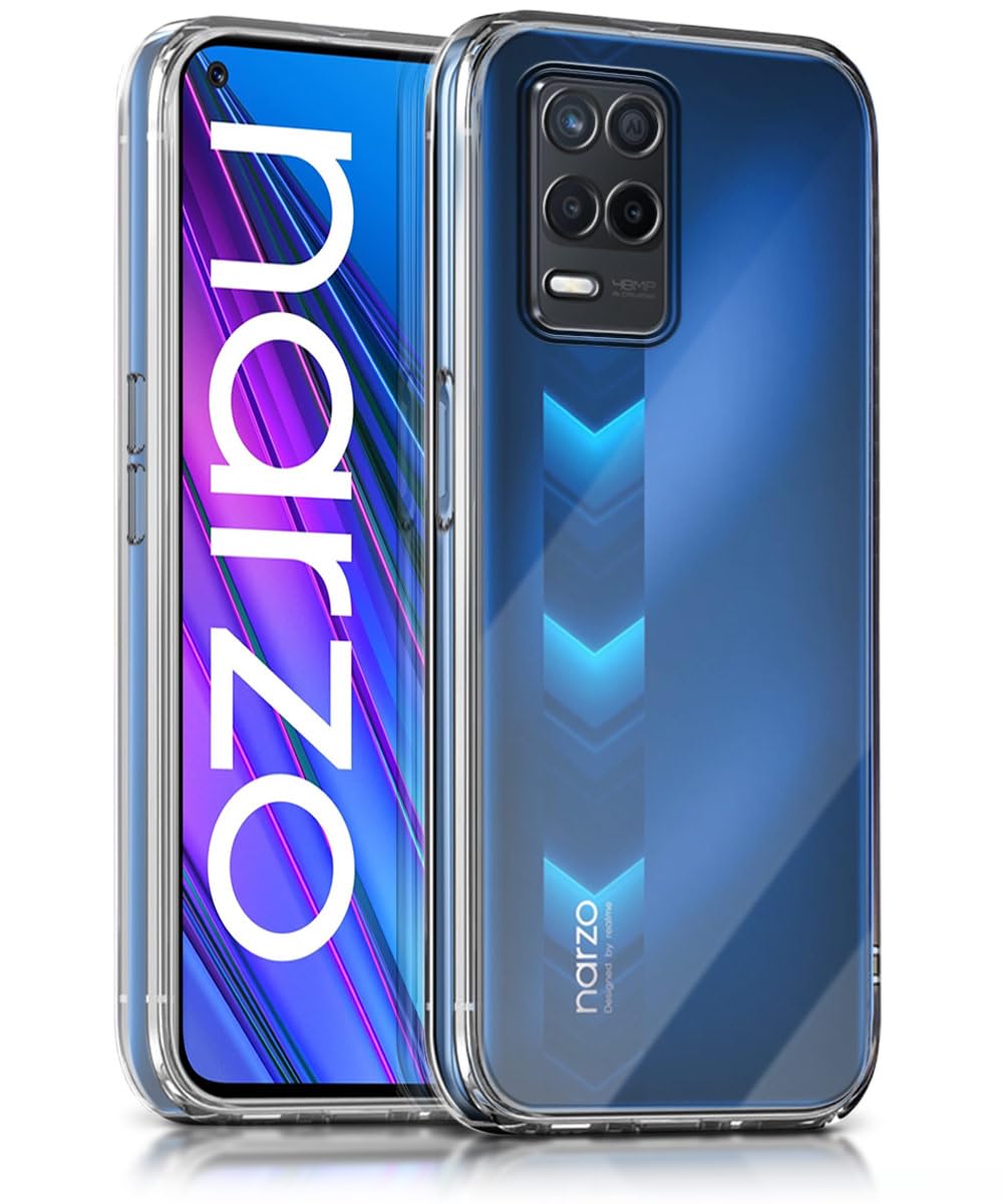 WOW IMAGINE Ultra-Hybrid Clear Back Case Cover Designed for Realme Narzo 30 5G | 9 5G | 8 5G | 8s 5G | Sleek Hard Back | Cushion Edge Technology Shockproof Drop & Camera Protection Bump – Transparent (B0CQH6F2BK) Amazon Price History, Amazon Price Tracker