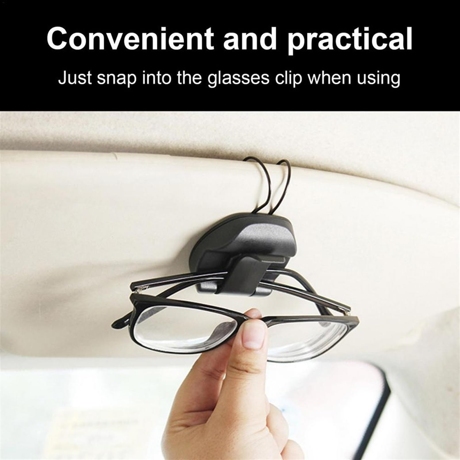 WITTSY Étui Lunettes Clip De Lunettes De Soleil Portable De Voiture pour Fiat pour Bravo Porte-Lunettes De Pare-Soleil De Voiture