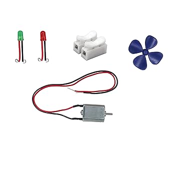 Electronic Spices Diy Mini Wind Turbine Kit Starter Kit With Video Tutorial & User Manual Kit for Boys and Girls