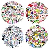 NITAIUN 200 Stück Aufkleber, Cartoon Aufkleber, Süße Aufkleber Langlebige Decals, Vinyl Wasserdicht Stickers für Snowboard Laptop Gepäck Kühlschrank Fahrrad Helm Auto Motorrad (200 Stück)