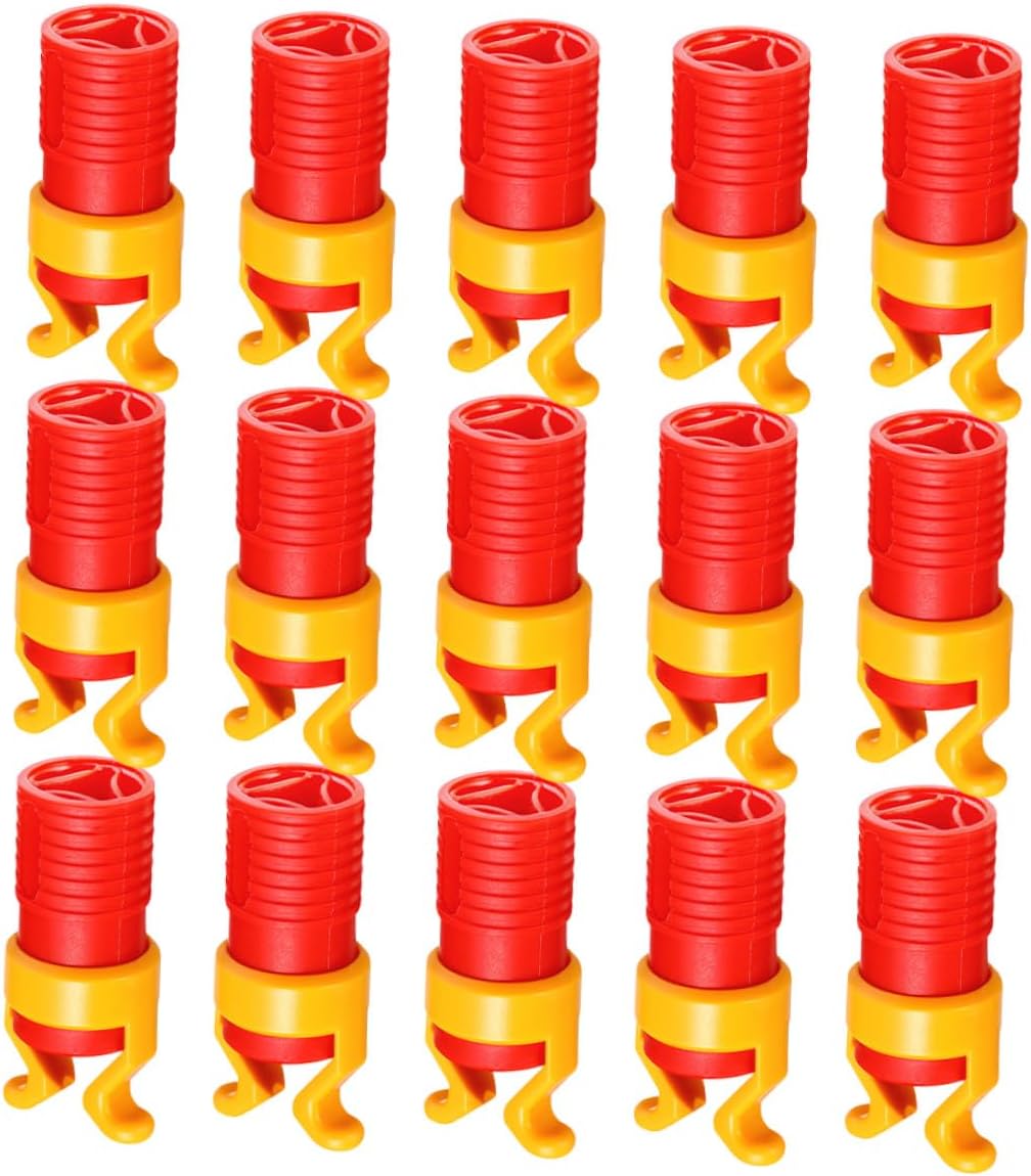 15pcs Screw Holder Clamp Set with Abs Plastic Sleeve, Universal Woodworking Screw Holding Tool for Drill and Manual Fixing, Multi-function Workholding Device for Carpentry and DIY