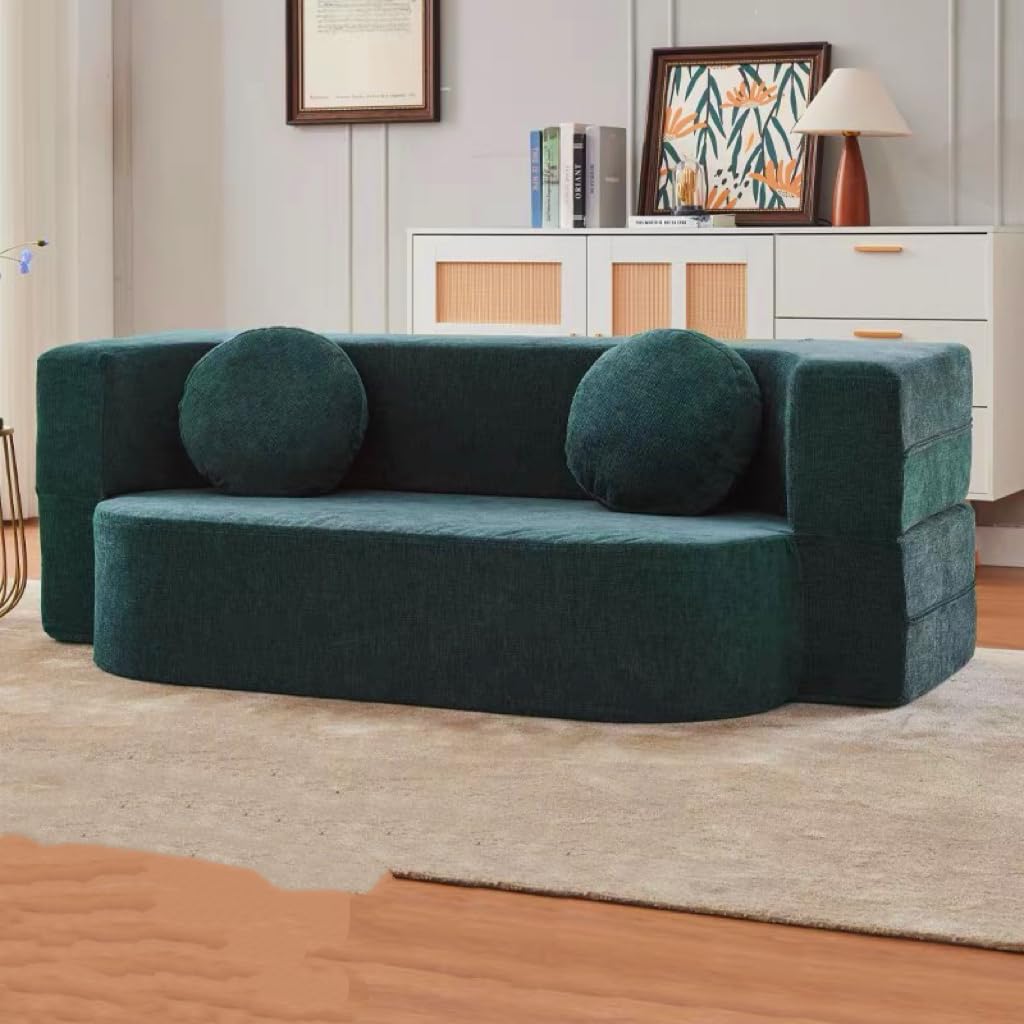 Divano a Compressione, Divano 2 Posti Sottovuoto Componibile, senza montaggio, Tampone in spugna ad alta resilienza, per Camera da Letto/Soggiorno/Caffè(Sofa size : 100x90x60cm)