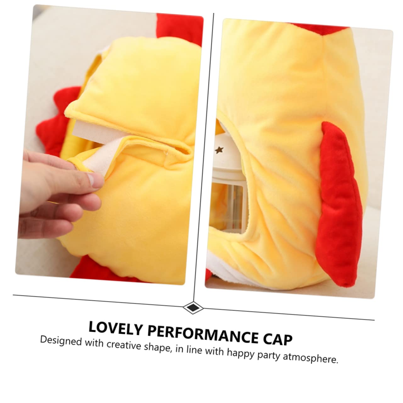 SOIMISS 2pezzi Cappello Decorativo Per Feste Accessorio Divertente Per Costumi e Foto Giallo