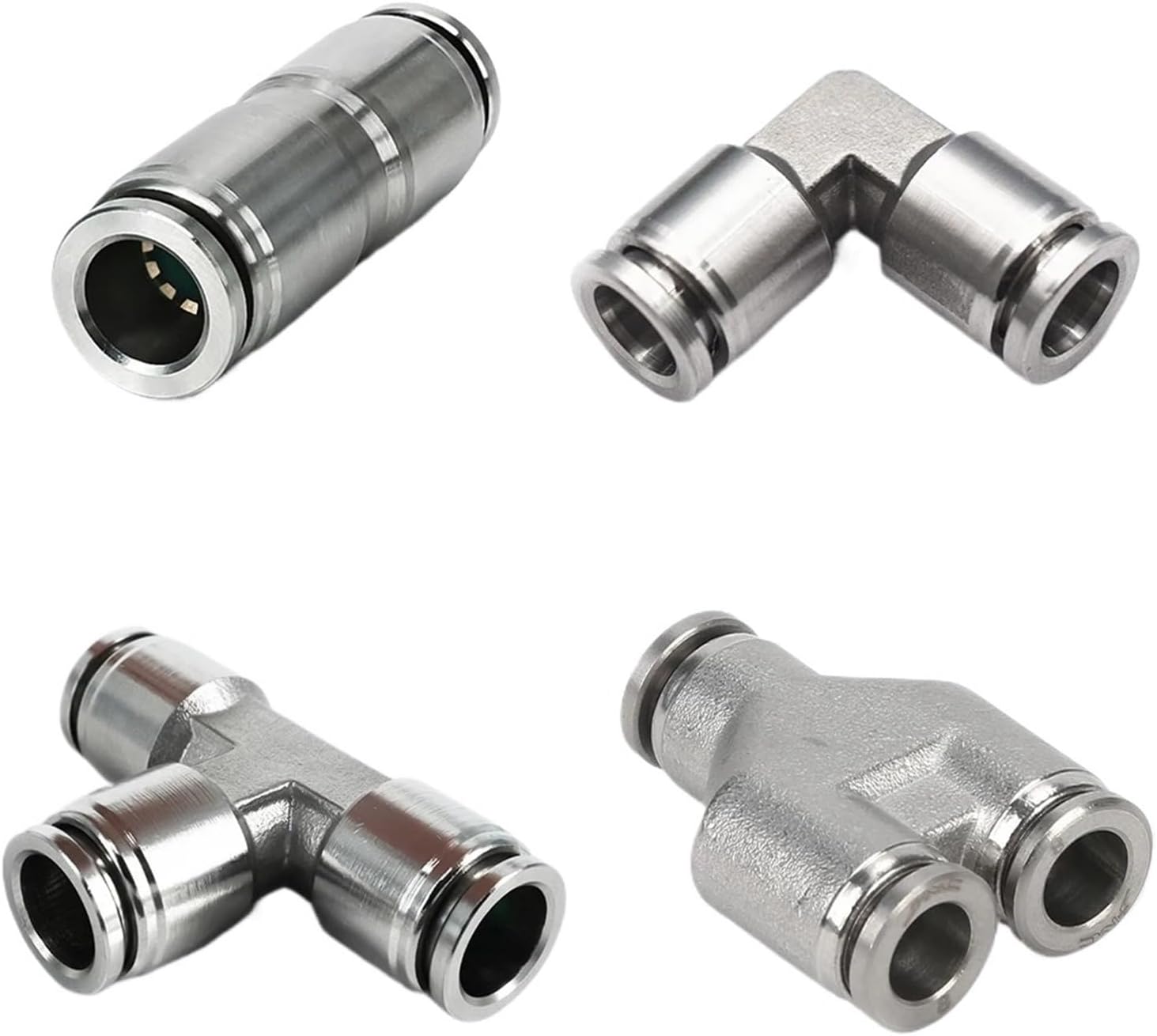 Quick Connect Air Hose Fittings, 1PCS PU PV PE PY Metal Pneumatic Quick Coupling 4-16mm High Pressure Air Pipe(PY-12)