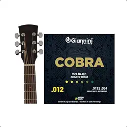 Gianinni Encordoamento Violão Folk Aço C/Bolinha