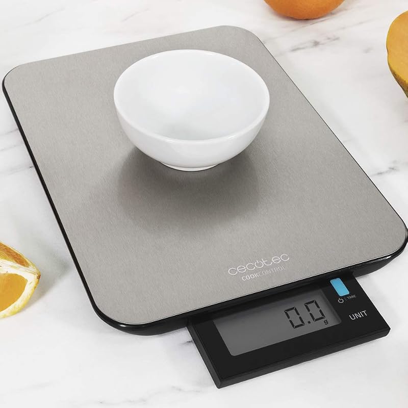 Cecotec Cook Control digitális konyhai mérleg rozsdamentes acél LCD kijelzővel