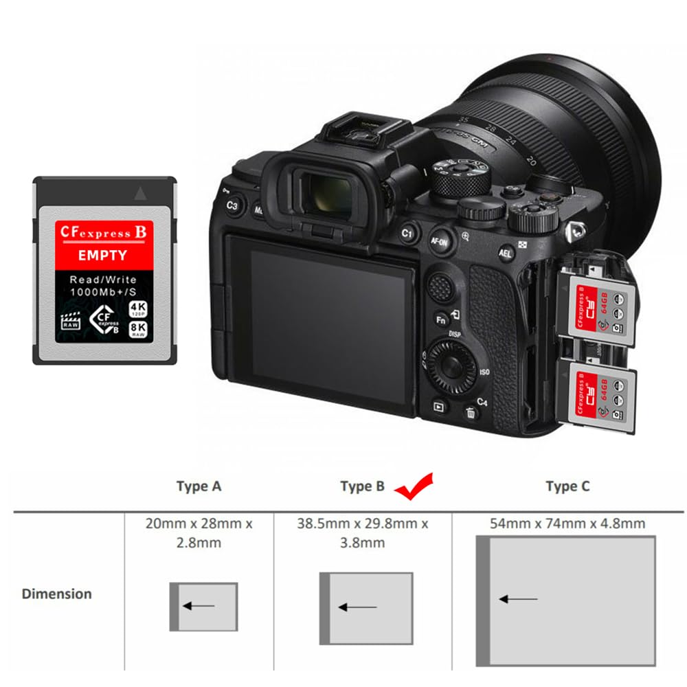 Kit per scheda di memoria CFexpress da tipo B a NVME 2230, adattatore CFE CFB NGFF M-Key compatibile con fotocamera XS 8K RAW PCIe Expansion