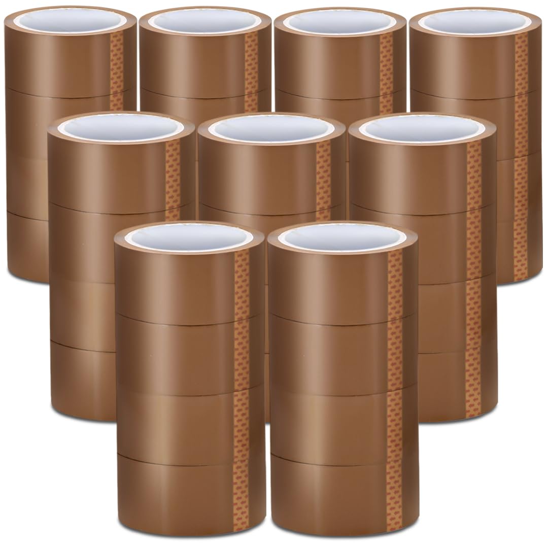 Stick Well Packaging Tape - 48mm X 66m, Heavy Duty, Low Noise, Secure & Sticky Brown Parcel Tape for Packing Boxes, Moving Boxes, Packing Tape Strong for Moving House (Brown, 36 Rolls) โ image 1