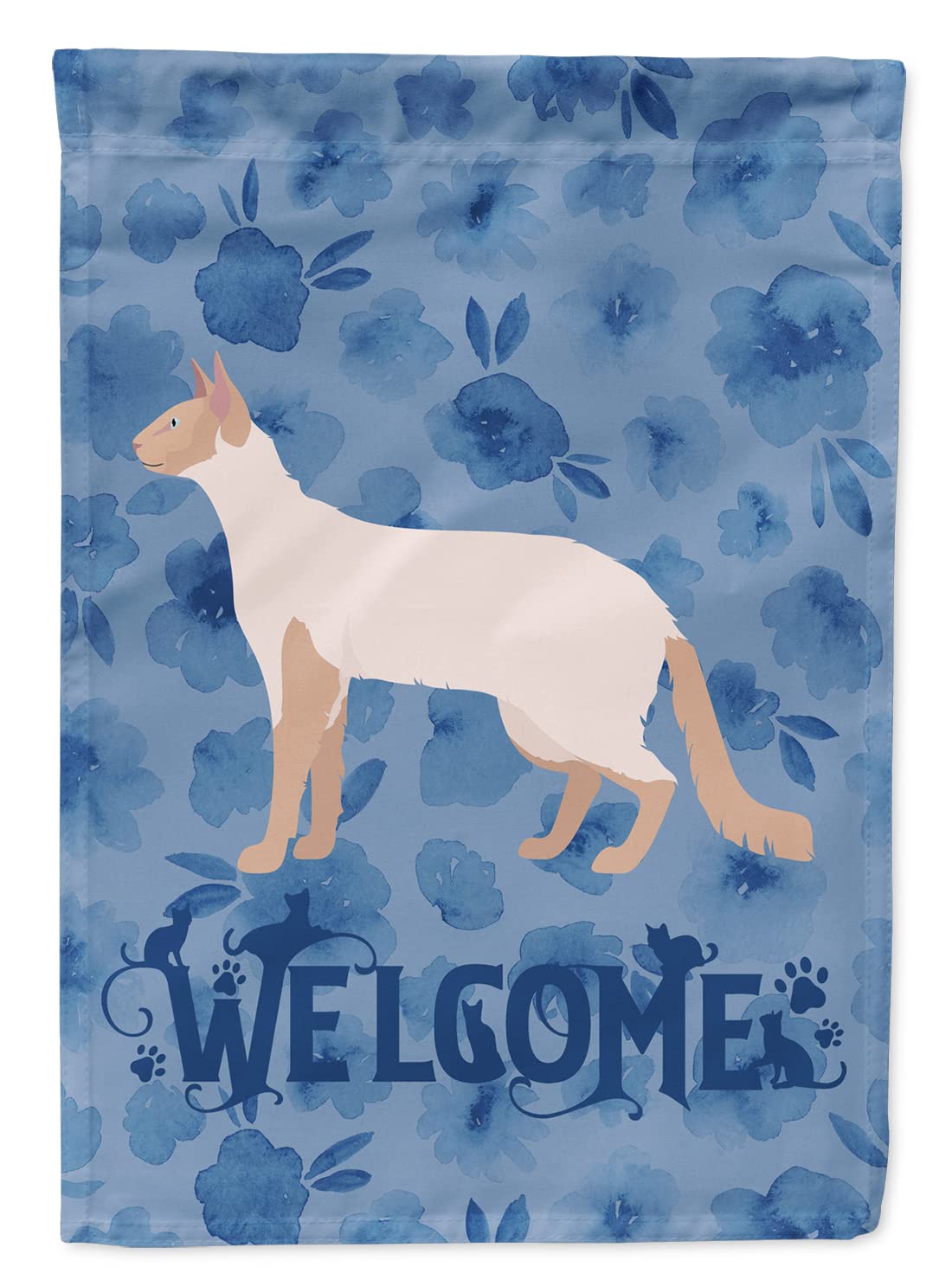 Drapeau de maison chat Colorpoint Longhair en toile canvas haut de gamme et impression durable