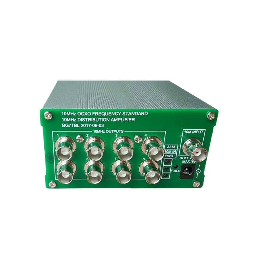 Amazon | 10MHz 分配アンプ 10MHz OCXO 周波数標準8ポート出力