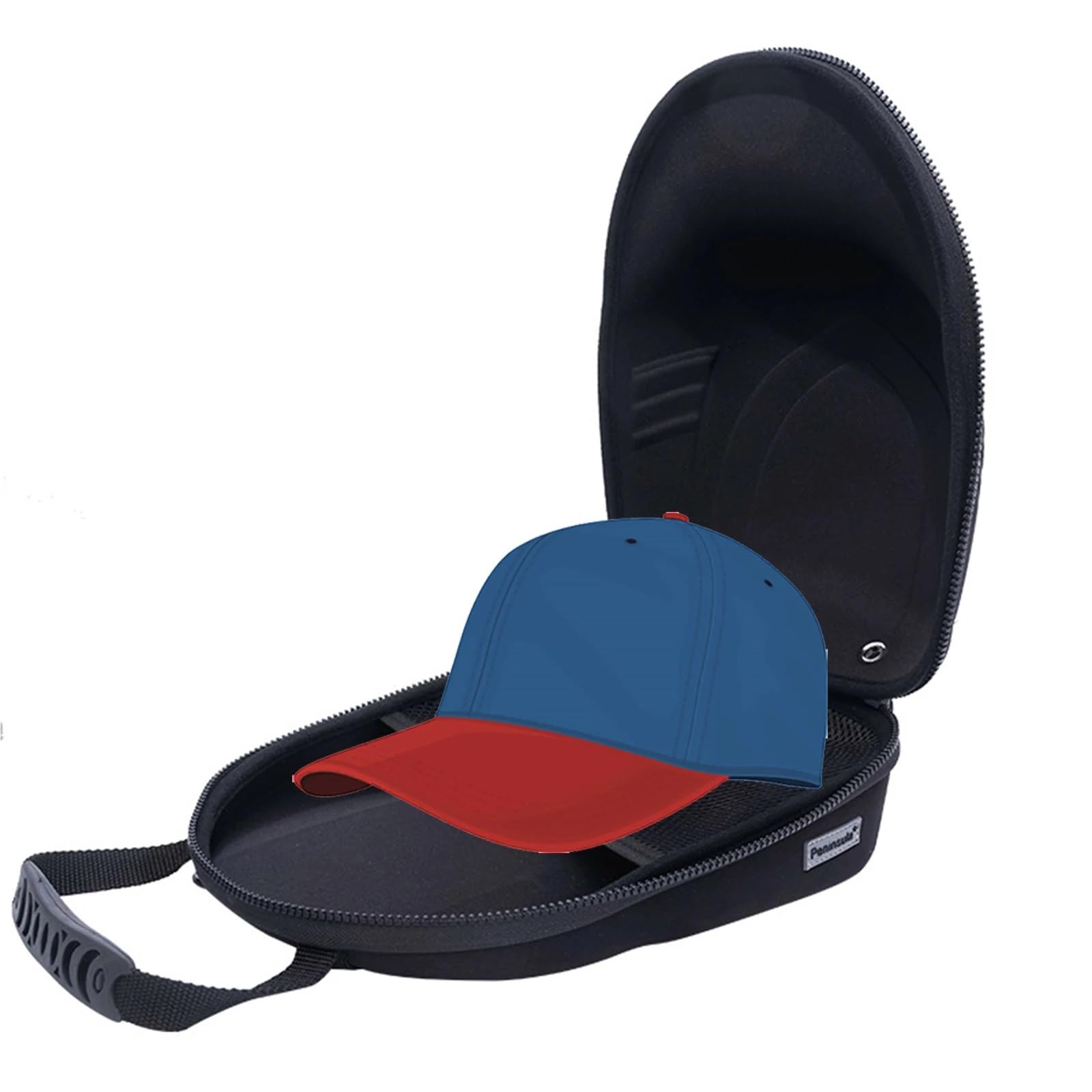 Caja para Sombreros Gorra de béisbol Estuche De Viaje Caja organizadora de Almacenamiento con asa de Transporte Bolsa de Almacenamiento de Gorra Unisex for Viajes(Pink)