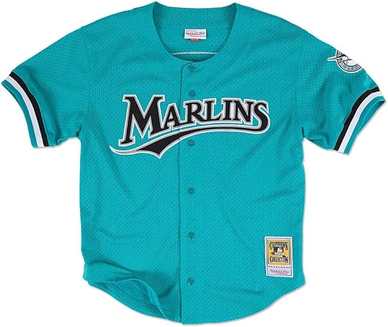 Mitchell & Ness Florida Marlins 1995 Andre Dawson Authentic Button Down BP Jersey